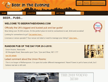 Tablet Screenshot of beerintheevening.com